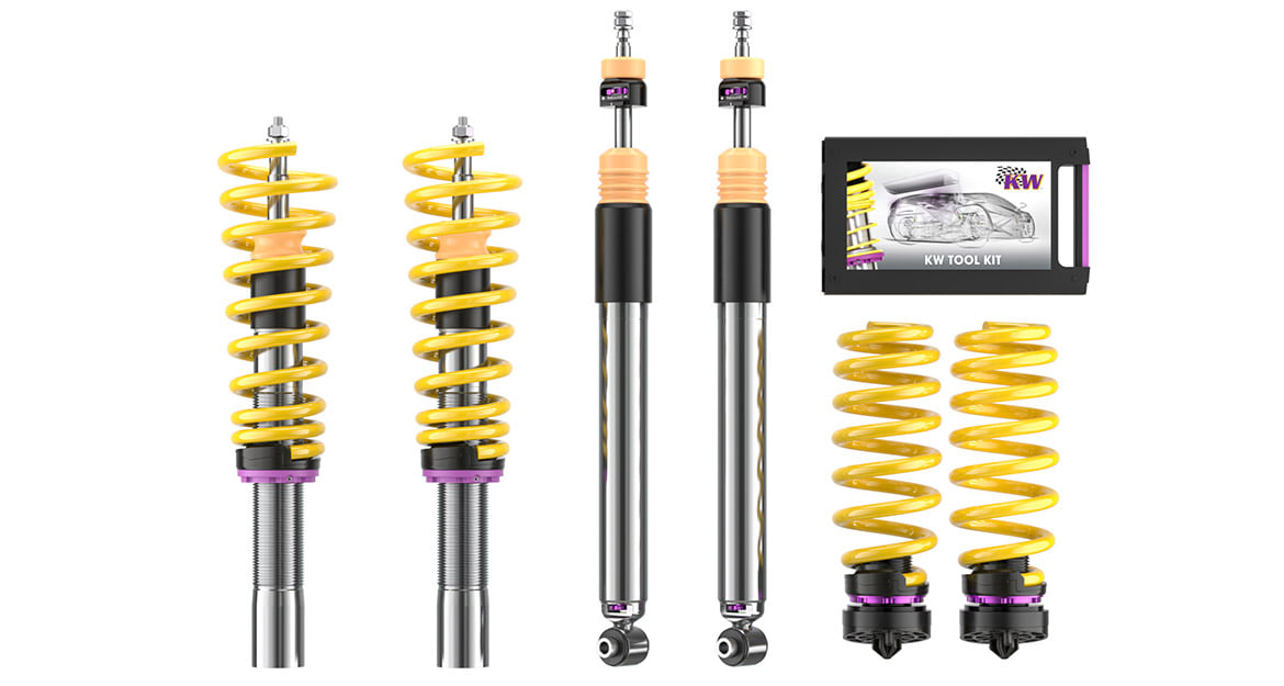 With the KW V3 Leveling suspension you also have the certainty that, thanks to KW engineering, your Audi guarantees precise handling in every driving situation.