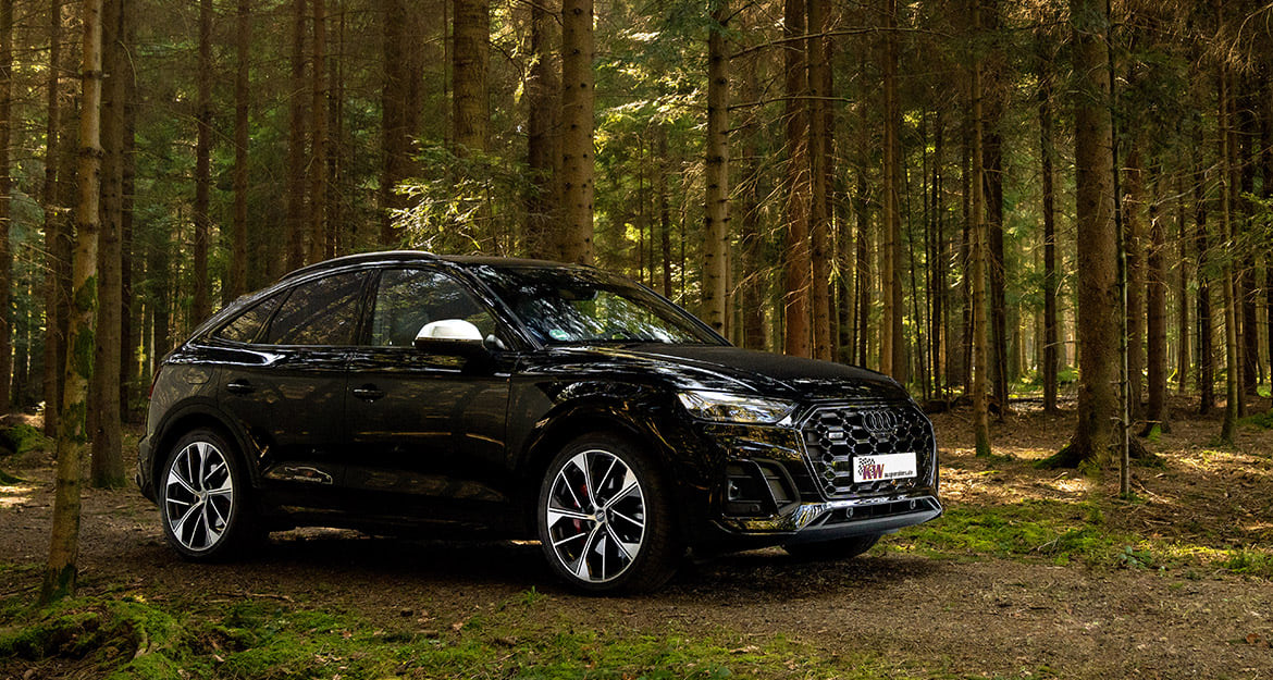 But with the KW V3 Leveling suspension, you can do even more: Depending on your Audi model, you can further adjust the factory ride height. You can either give your Audi a subtle drop or even increase ground clearance in specific areas.