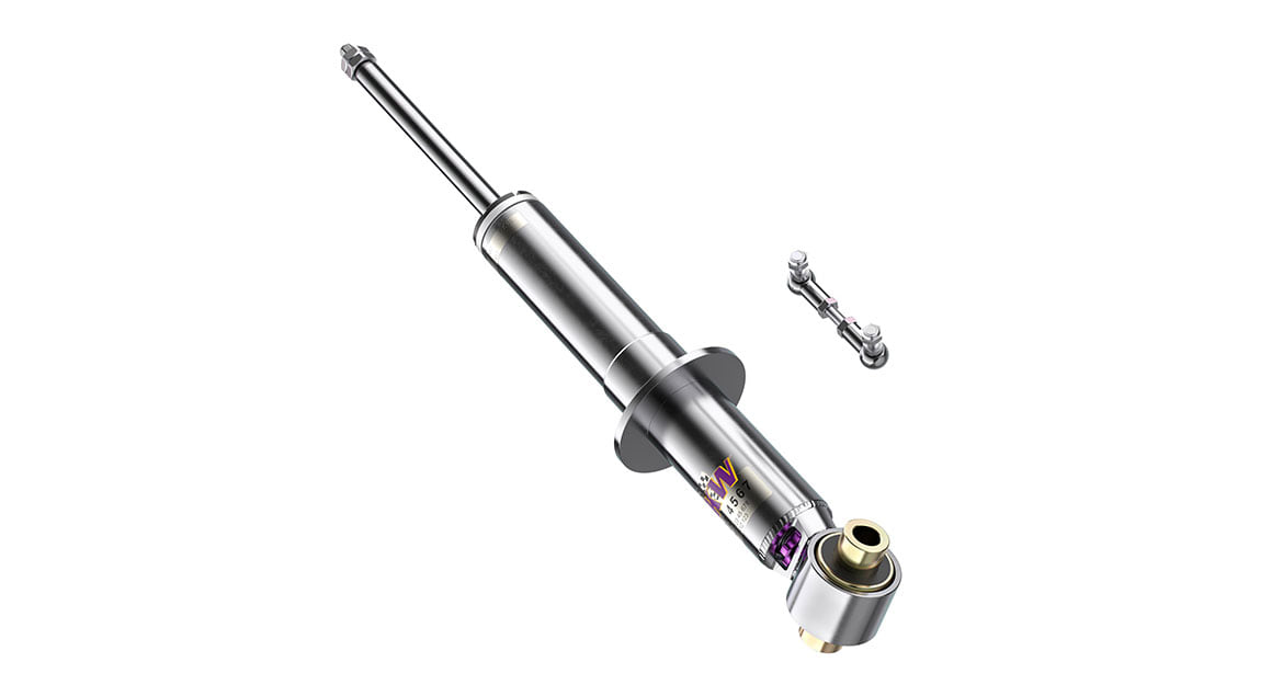 The KW damper for the rear axle with added coupling rod