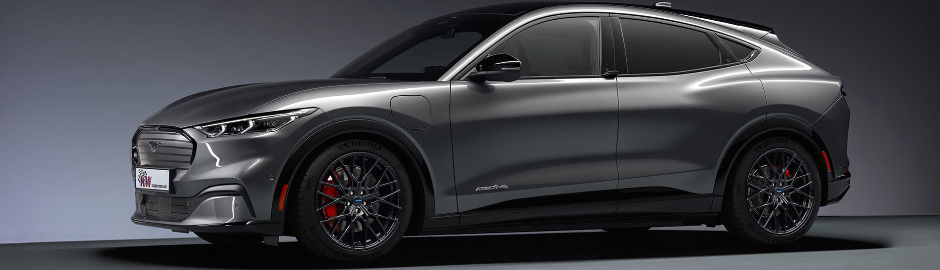 KW automotive is the first coilover manufacturer who offers coilovers with included parts certificate for the Ford Mustang Mach-E