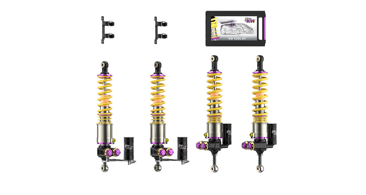 The scope of delivery for the KW V5 with a hydraulic lift kit