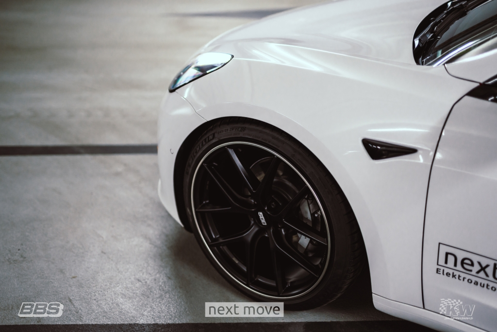 BBS Felge und KW V3 am Tesla Model 3