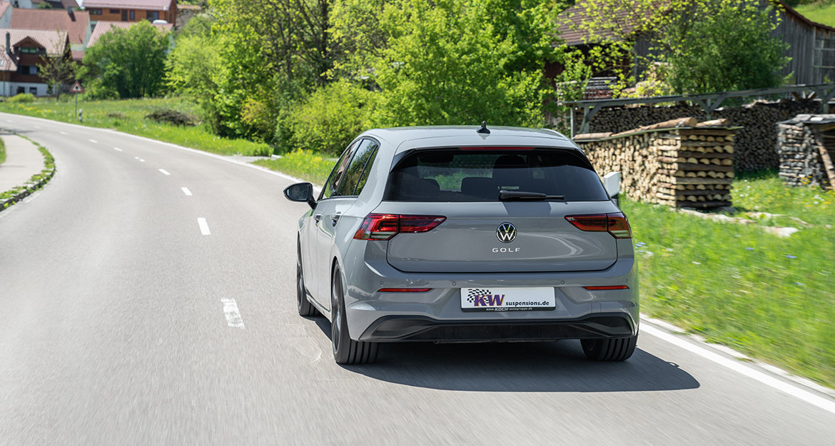 A VW Golf Mk8 with a KW Variant 3 also handles a few nuances more comfortably than, for example, a KW Variant 1 or KW Variant 2.