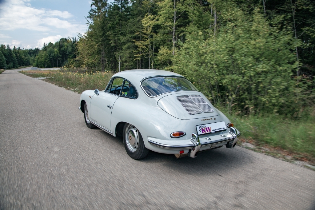 KW now offers adjustable KW classic dampers for the first Porsche series model, the Porsche 356 – including the 356 original model, A-model, B-model, and C-model as well as the sport versions, convertibles and speedster.