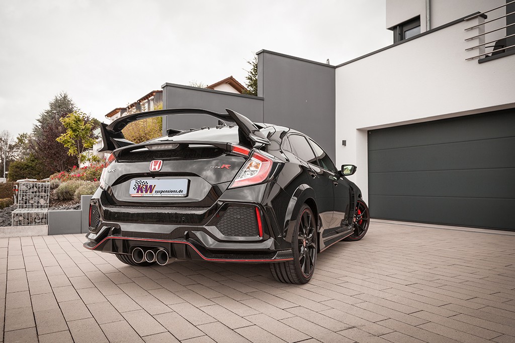 KW Clubsport and Variant 3 coilovers in a Honda Civic Type R